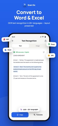 Scan Go: PDF Scanner & Printer screenshot 3