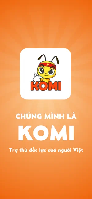 Komi - Đặt xe & Giao đồ ăn iPhone screenshot 1