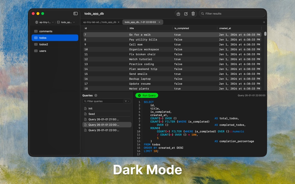 #5. PostgresGUI (macOS) Által: Fikri Ghazi