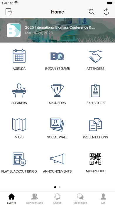 BBI International Events Screenshot