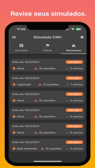 Simulado DETRAN iPhone screenshot 4 - Education app