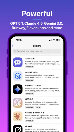 Poe – Fast AI Chat iPhone Ekran Görüntüsü 2