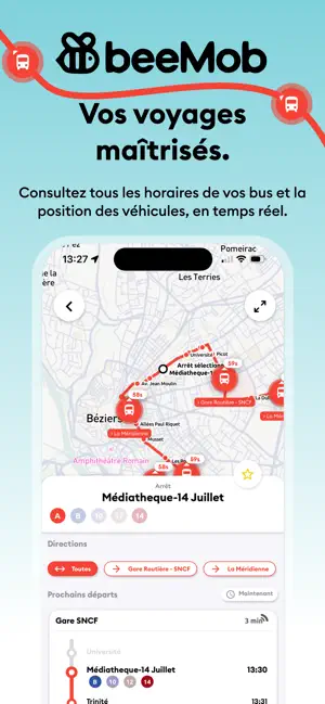 beeMob : Béziers agglomération iPhone screenshot 2
