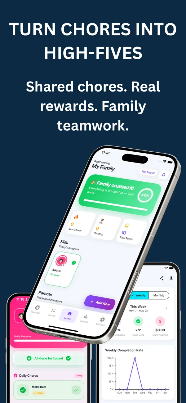 Screenshot #1 pour FamilyLoop: Chores & Rewards
