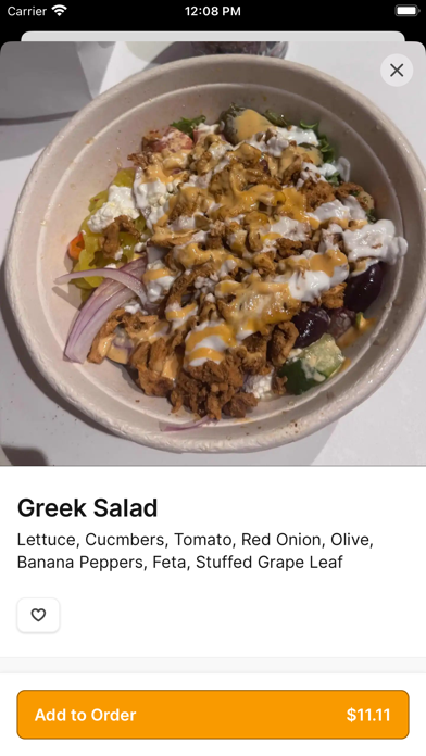 Sila's Mediterranean iPhone screenshot 4 - Food & Drink app