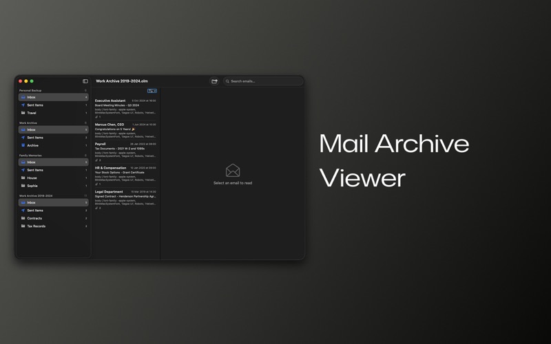 Mail Archive screenshot 2