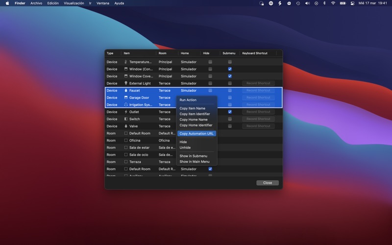 HomeControl Menu for HomeKit Screenshot