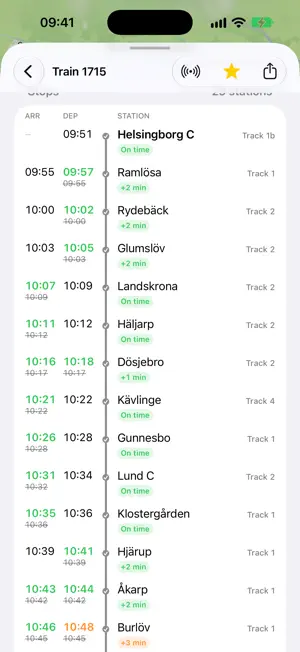 Tågradar screenshot 3