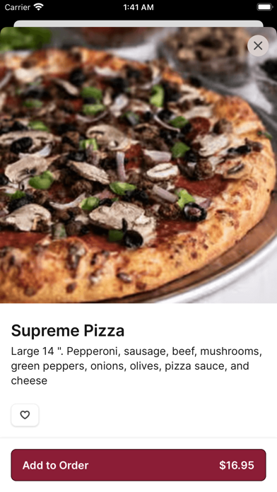 Big R's Pizza and Wings iPhone screenshot 4 - Food & Drink app