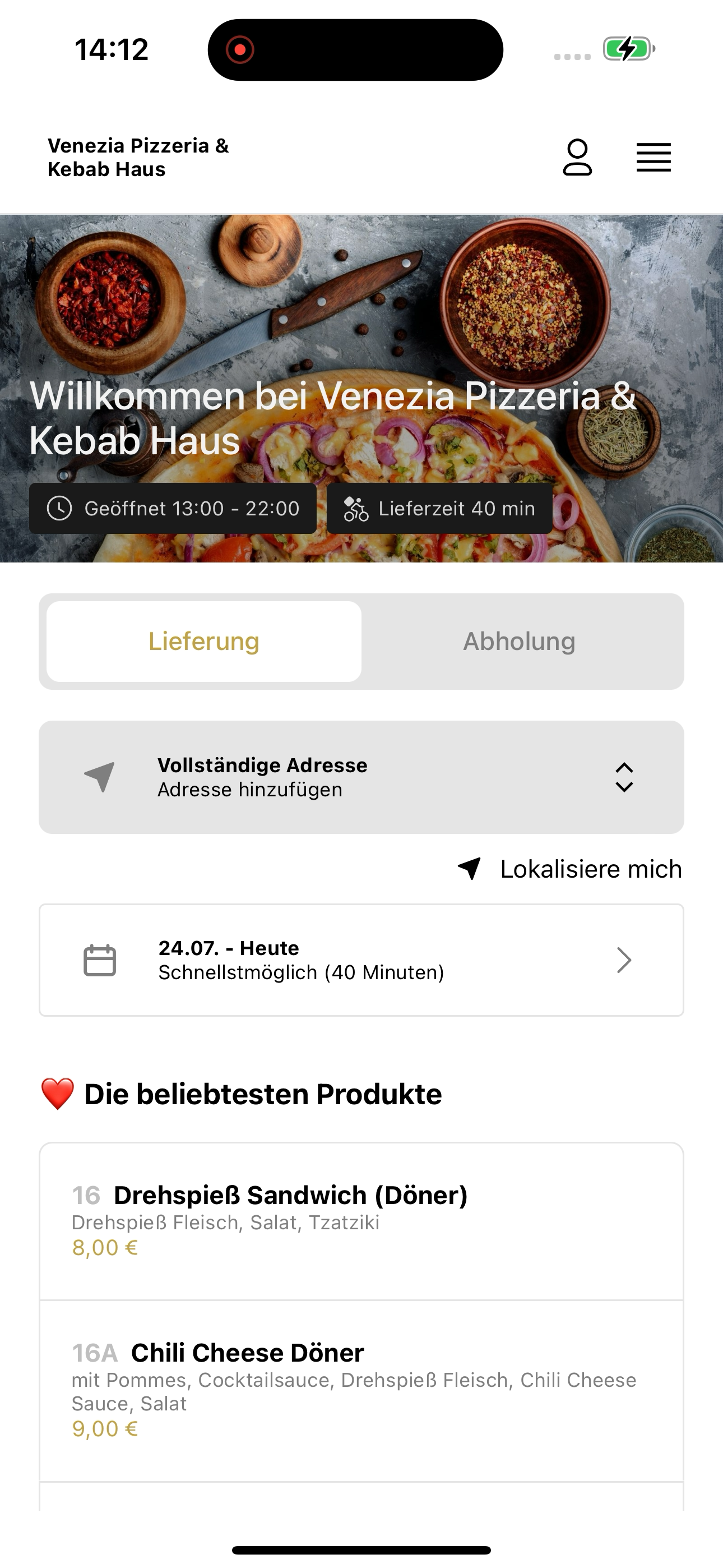 Venezia Pizzeria & Kebab Haus screenshot 5