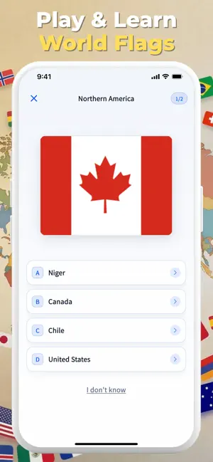 Flag Quiz - Guess World Flags screenshot 1