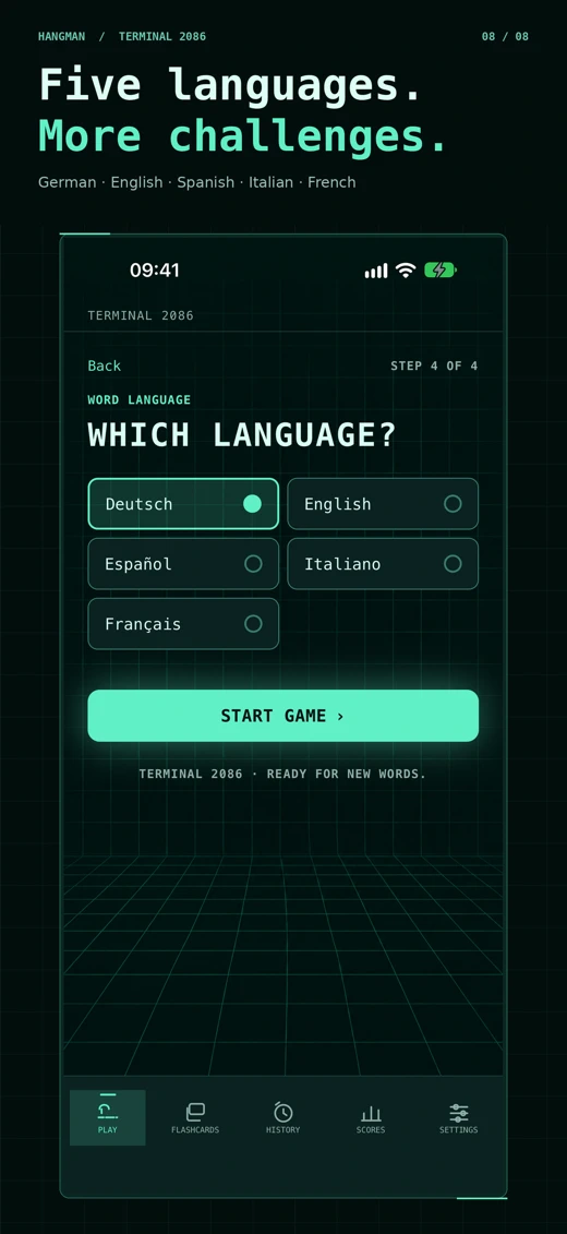 Hangman Terminal – Word Game screenshot 7