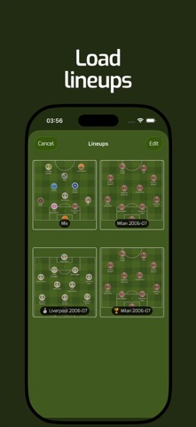 Button Lineups screenshot