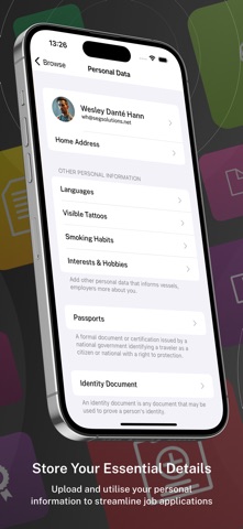 Seafarer Documents screenshot