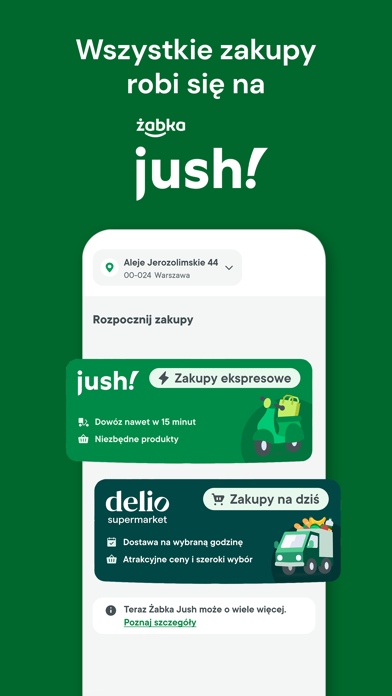 Screenshot #1 pour Żabka Jush - zakupy z dostawą