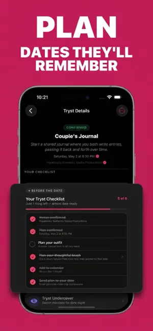 Tryst: Date Night Planner screenshot 2