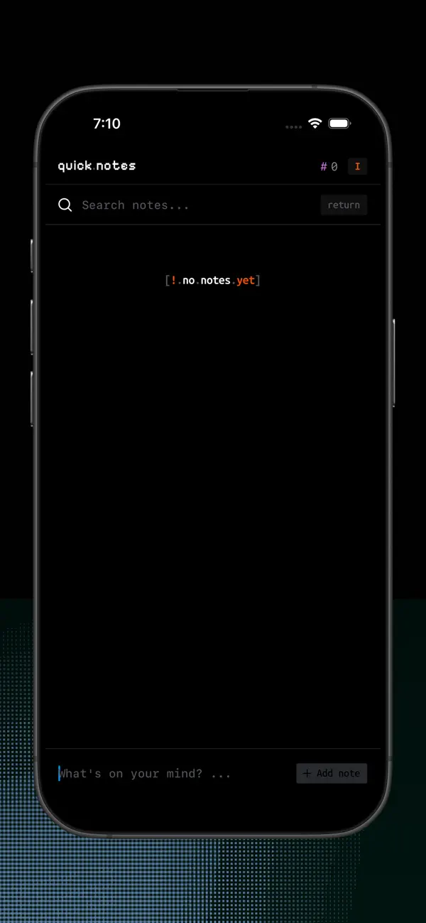 #3. Quick.Notes (iOS) Által: Cristian Radu
