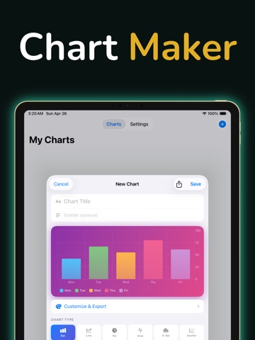 Chart & Graph Maker iPad screenshot