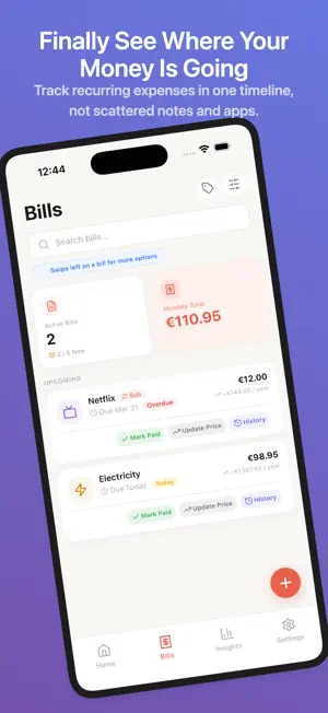 Outflows - Recurring Payments screenshot 2