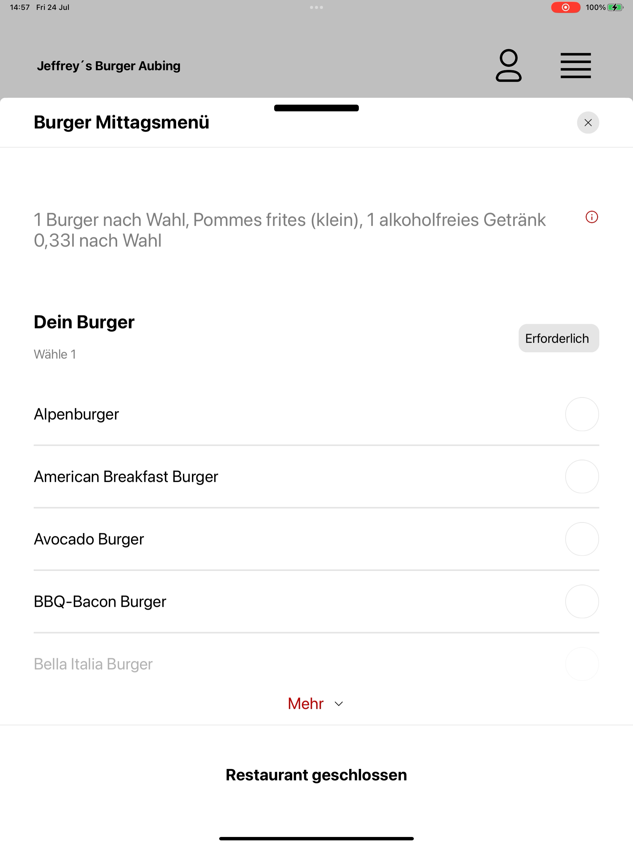 Jeffrey´s Burger Aubing screenshot 15