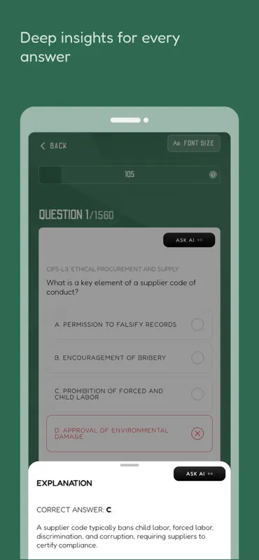 CIPS Supply Exam Prep: with AI screenshot 4 of 7