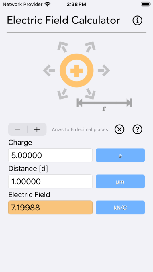 #1. Electric Field Calculator (iOS) Podle: Nitrio