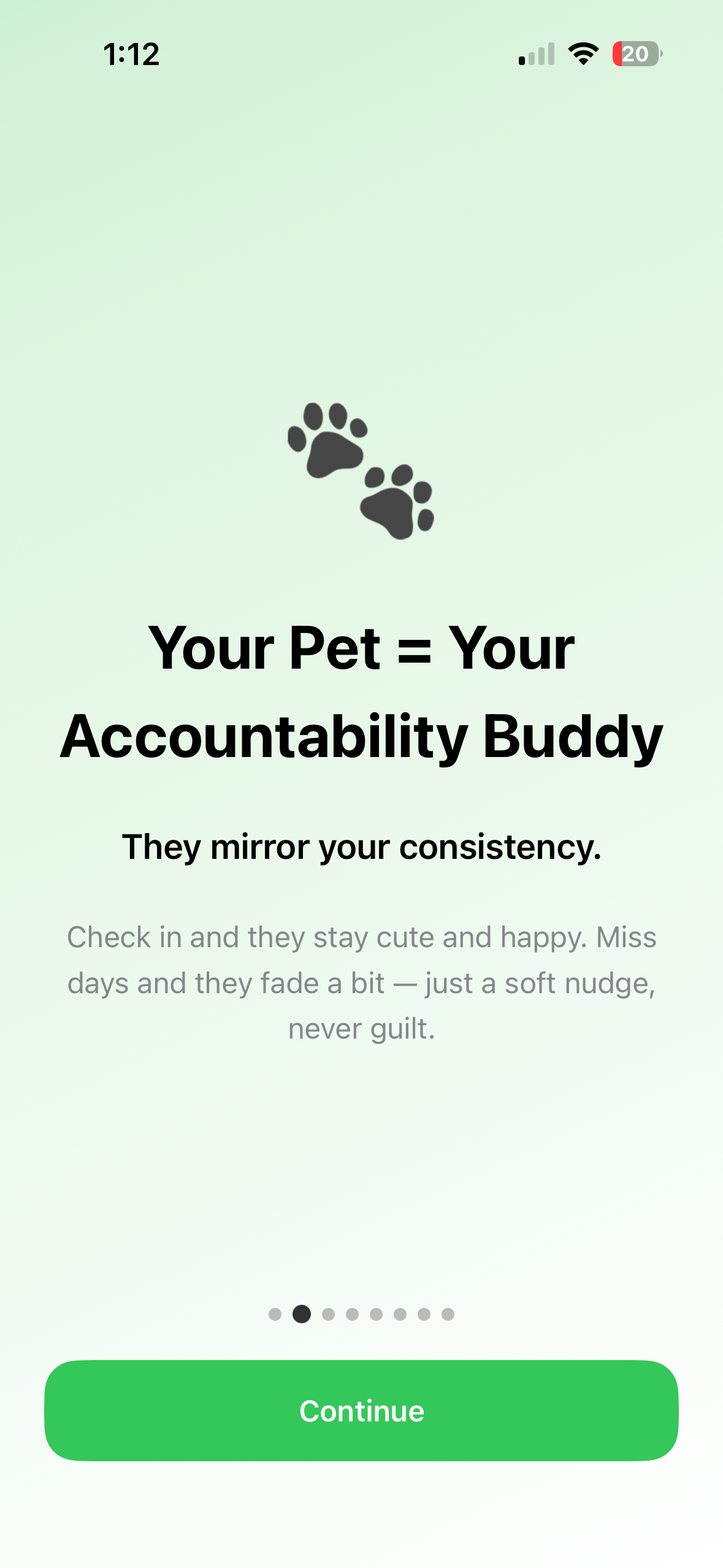 Track Joy: Habits + Pet Buddy