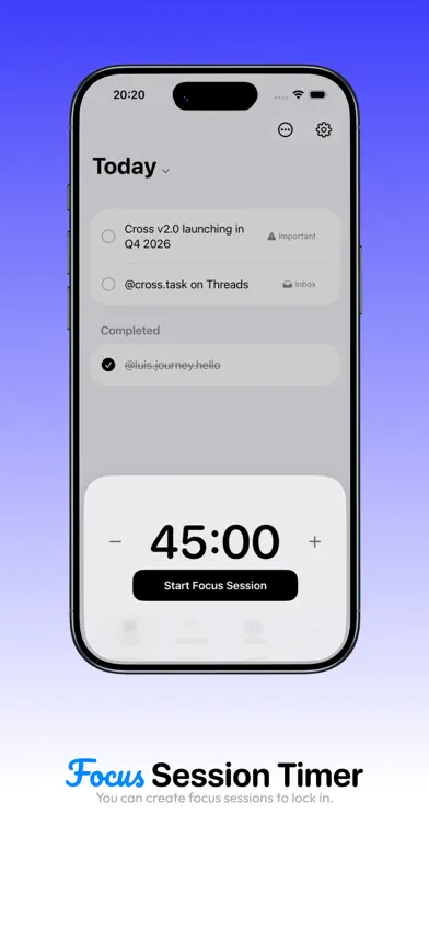 Cross: Sync tasks screenshot 3