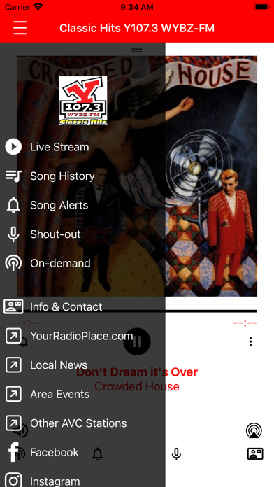 Classic Hits Y107.3 WYBZ Screenshot