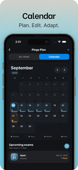 PingoMate: Exam Study Planner screenshot 2