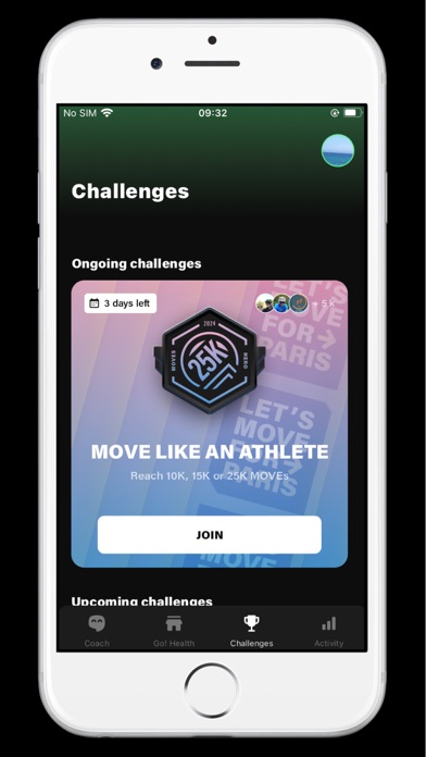 GoHealth Clubs Screenshot