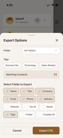 Bearify: Business Card Scanner screenshot