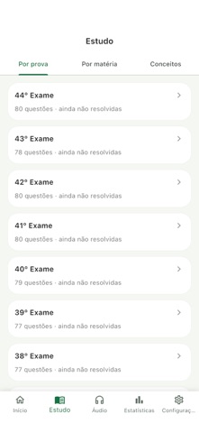 Aprova OAB iPhone screenshot
