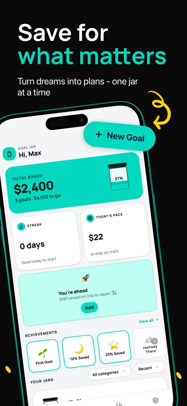 Screenshot #1 pour Savings Online Goals
