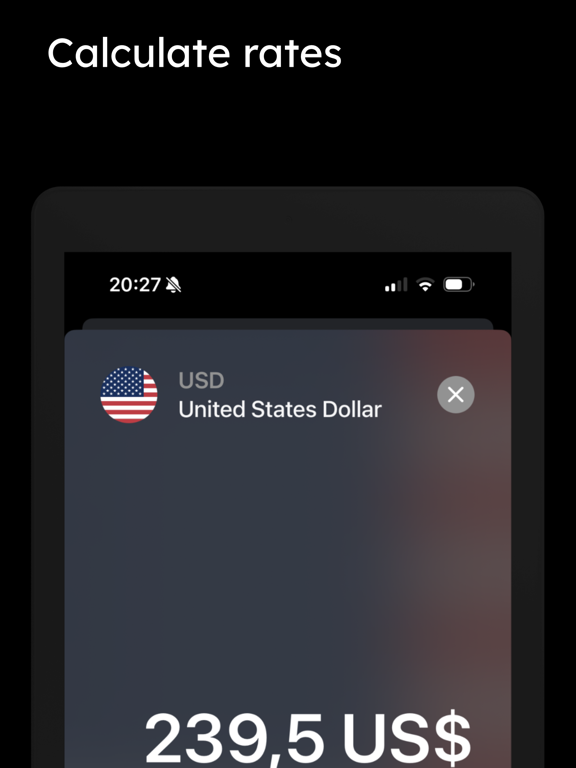 Currency Converter and Rates iPad screenshot 5 - Travel app