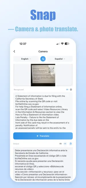 Minine Translate: AI Translate screenshot 2
