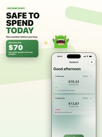 Daily Budget - DaySpend iPad screenshot