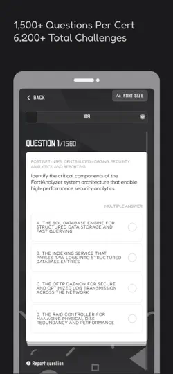Fortinet Exam Prep: With AI iPhone Screenshot 3
