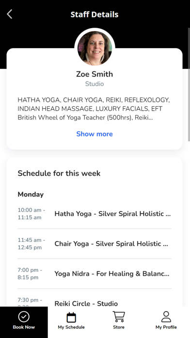 Silver Spiral Holistic Health Screenshot