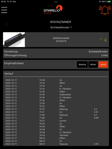 SMARELIO Control app screenshot