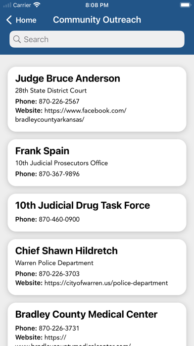 Bradley County Sheriff AR Screenshot