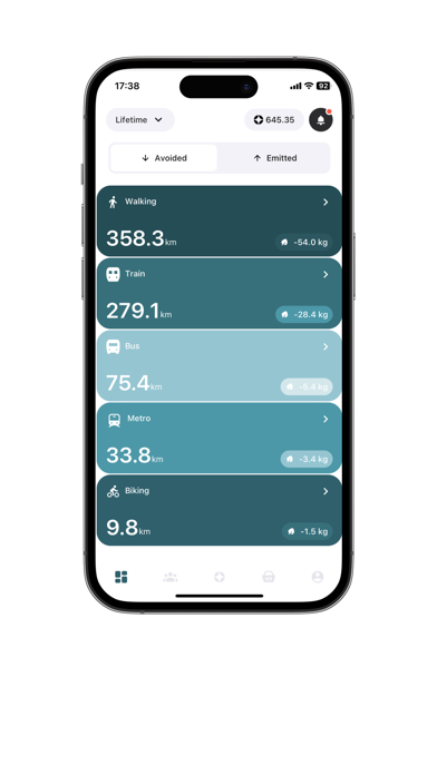 Kora Sustainability Screenshot