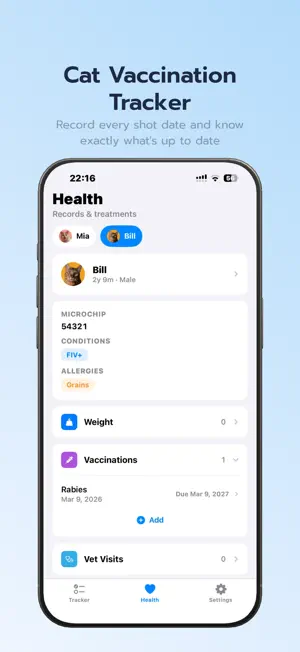 Cat Tracker - Pet Health Diary screenshot 2