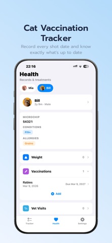 Cat Tracker - Pet Health Diary screenshot