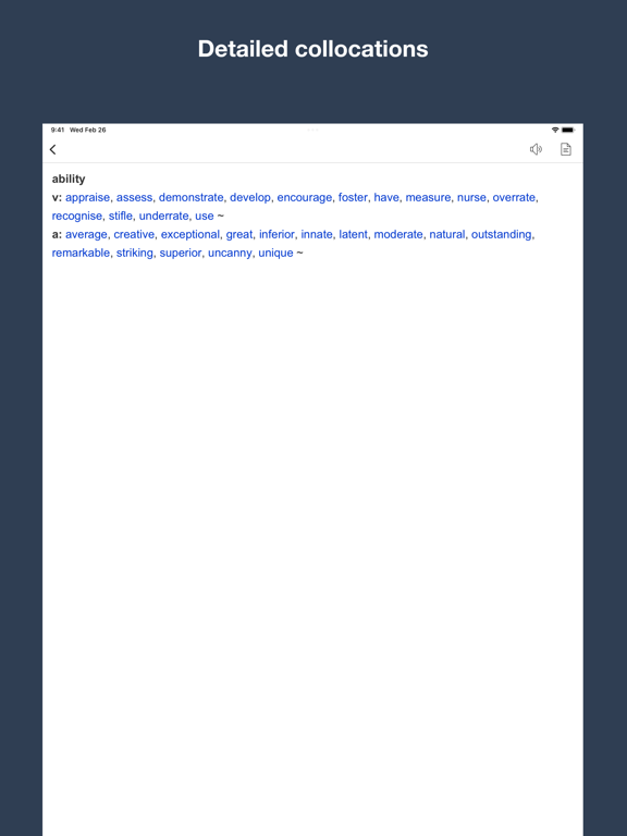 Screenshot #5 pour English Collocation Sentence
