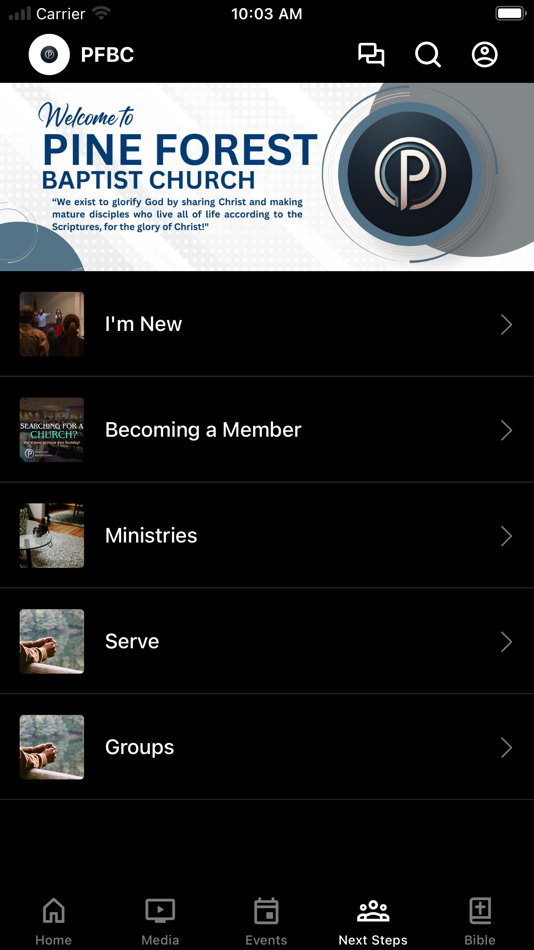 #4. Pine Forest (iOS) 由: Pine Forest Baptist Church, Inc.