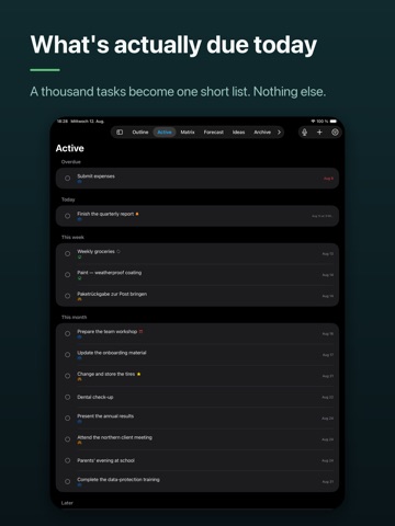DoTree - Task Organizer iPad screenshot