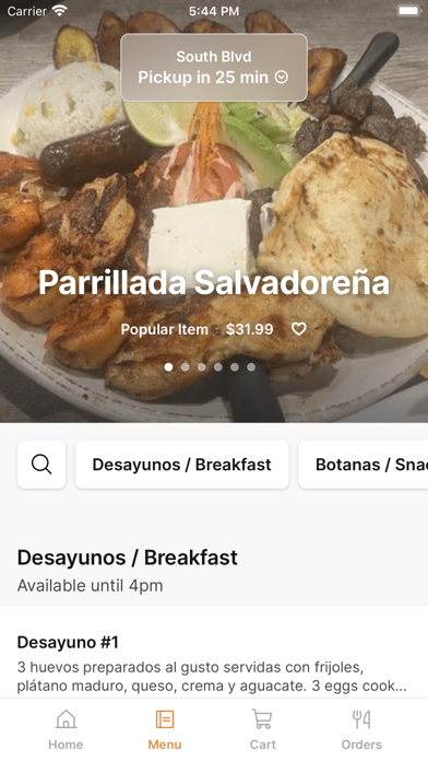 Lempira Restaurant iPhone screenshot 2 - Food & Drink app