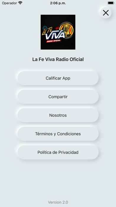 La Fe Viva Radio Oficial Screenshot