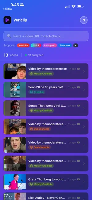Vericlip screenshot 1